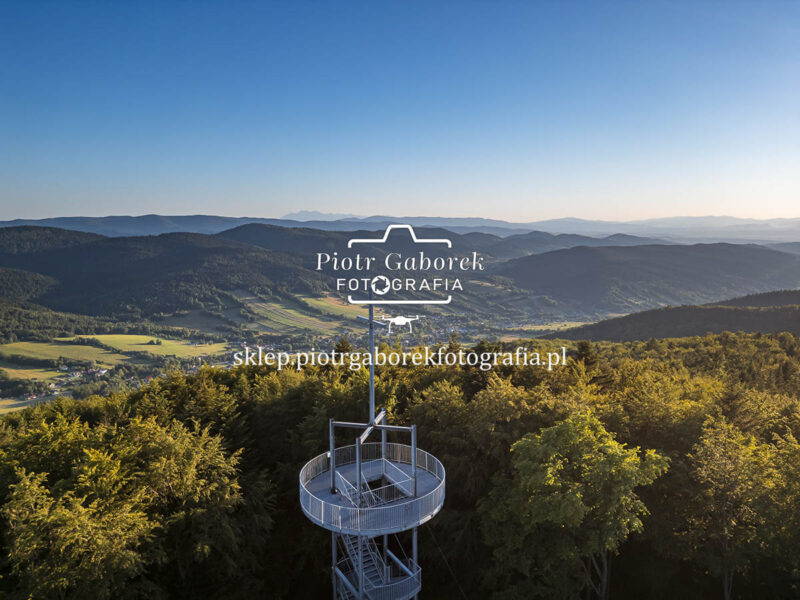Panorama z wieży widokowej na Jaworzu
